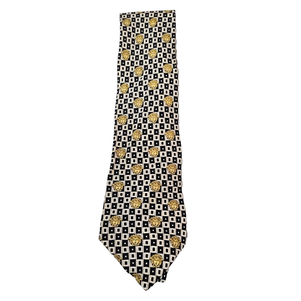 GIANNI VERSACE Medusa Silk Tie – Made in Spain